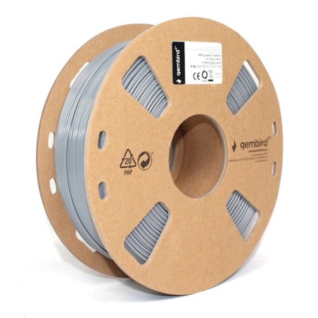 Gembird 3dp-petg1.75-01-gr material de impresión 3d polietileno tereftalato glico (petg) gris 1 kg