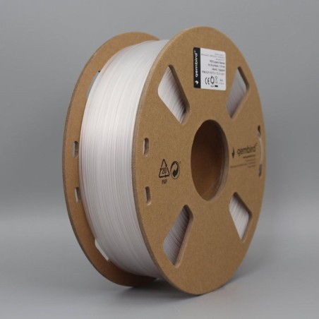 Gembird bobina de filamento petg 1.75mm 1kg natural