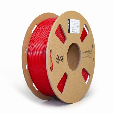 Gembird 3dp-petg1.75-01-r material de impresión 3d polietileno tereftalato glico (petg) rojo 1 kg