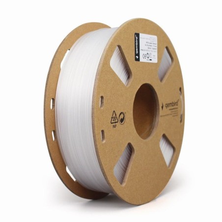 Gembird bobina de filamento petg 1.75mm 1kg blanco