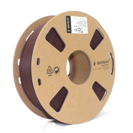 Gembird 3dp-pla1.75-01-br material de impresión 3d ácido poliláctico (pla) marrón 1 kg