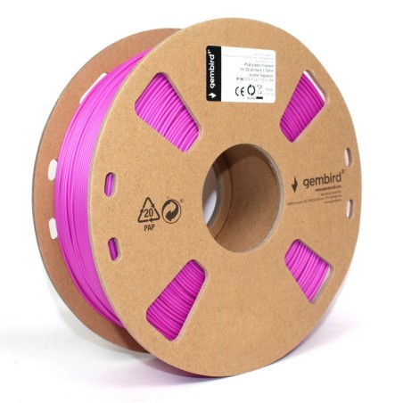 Gembird 3dp-pla1.75-01-pr material de impresión 3d ácido poliláctico (pla) púrpura 1 kg