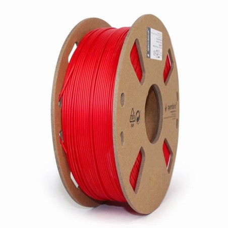 Gembird bobina de filamento pla 1.75mm 1kg rojo