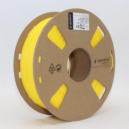 Gembird 3dp-pla1.75-01-y material de impresión 3d ácido poliláctico (pla) amarillo 1 kg