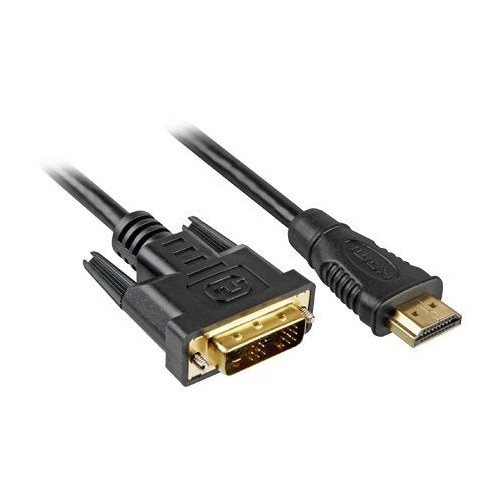 Sharkoon 4044951015221 adaptador de cable de vídeo 3 m hdmi dvi-d negro
