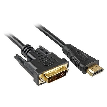 Sharkoon 4044951015221 adaptador de cable de vídeo 3 m hdmi dvi-d negro