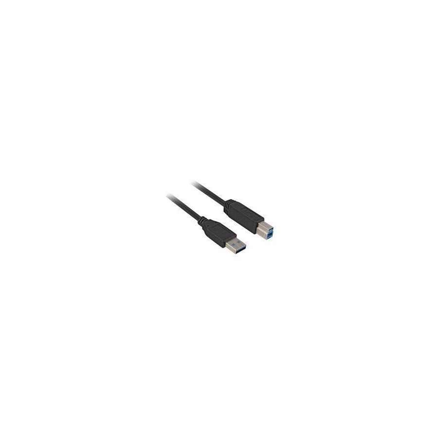 Sharkoon 2m, usb3.0-a/usb3.0-b cable usb 3.2 gen 1 (3.1 gen 1) usb a usb b negro