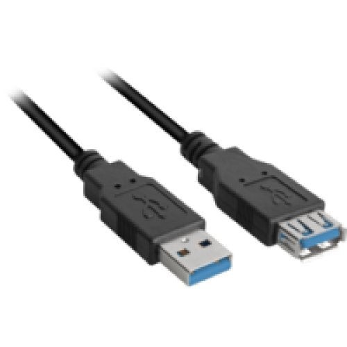 Sharkoon 3m, 2xusb3.0-a cable usb 3.2 gen 1 (3.1 gen 1) usb a negro