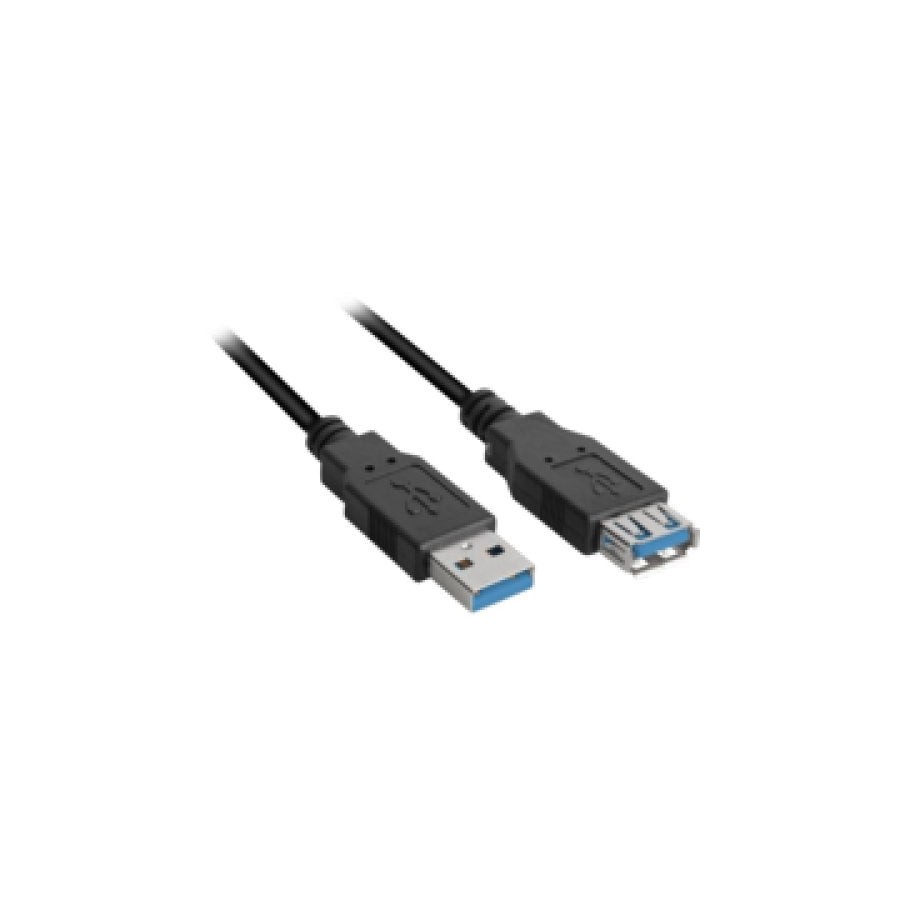Sharkoon 3m, 2xusb3.0-a cable usb 3.2 gen 1 (3.1 gen 1) usb a negro