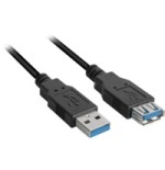 Sharkoon 3m, 2xusb3.0-a cable usb 3.2 gen 1 (3.1 gen 1) usb a negro