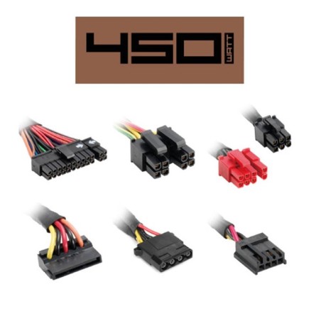 Fuente de alimentación sharkoon 450w sfx silent storm 80bron