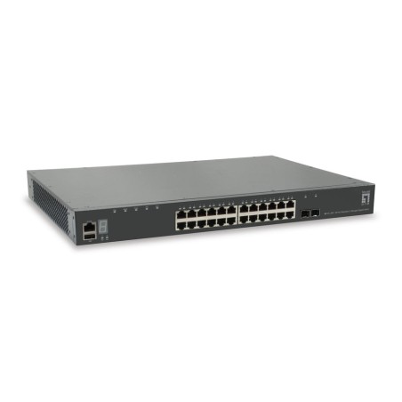 Levelone switch 28x ge gtl-2891 1xge 2xgsfp 19"