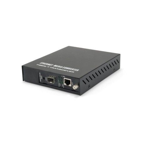 Levelone gvm-1000 convertidor de medio 1000 mbit/s negro