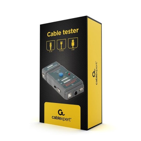 Gembird comprobador tester de cables de red nct-2 negro