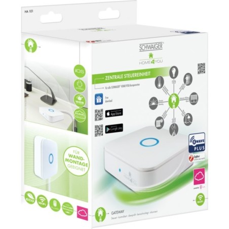 Smarthome schwaiger gateway 2.ª generación z-wave plus, zigbee, wifi