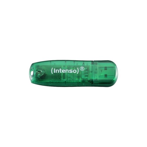 Pendrive intenso 8gb 3502460 rainbow line verde