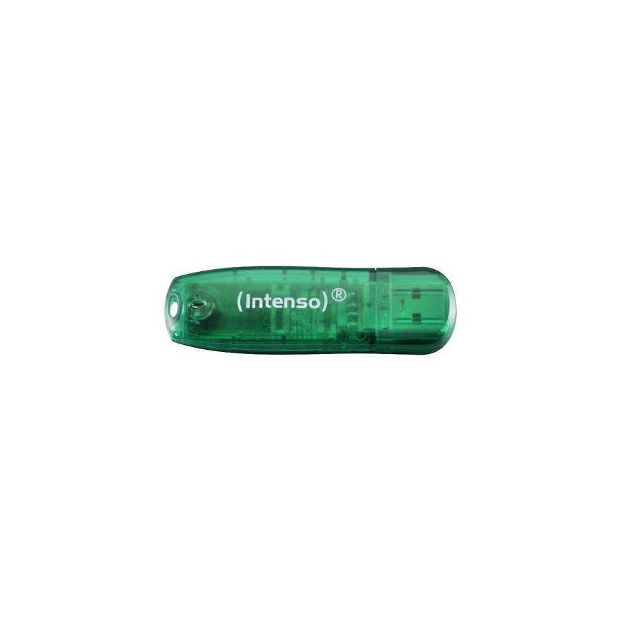 Pendrive intenso 8gb 3502460 rainbow line verde