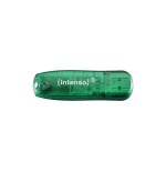 Pendrive intenso 8gb 3502460 rainbow line verde