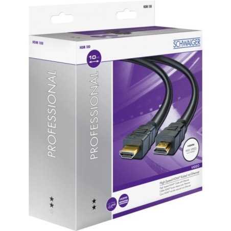 Schwaiger hdm100 013 cable hdmi 10 m hdmi tipo a (estándar) negro, oro