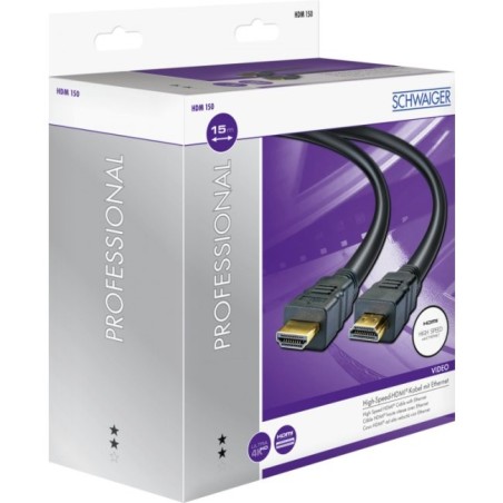 Schwaiger hdm150 013 cable hdmi 15 m hdmi tipo a (estándar) negro, oro