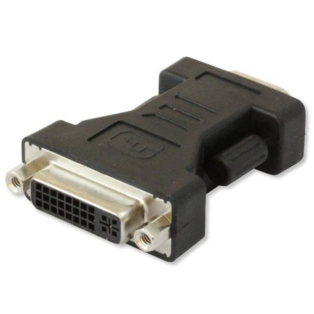Adaptador techly dvi - vga f/m dvi-i gris