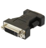 Adaptador techly dvi - vga f/m dvi-i gris