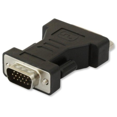 Adaptador techly dvi - vga f/m dvi-i gris