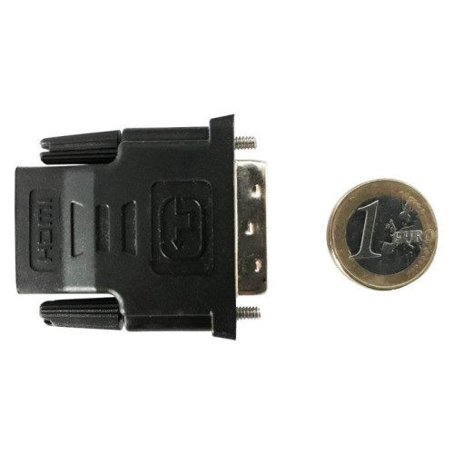 Adaptador techly dvi-d - hdmi m/f negro