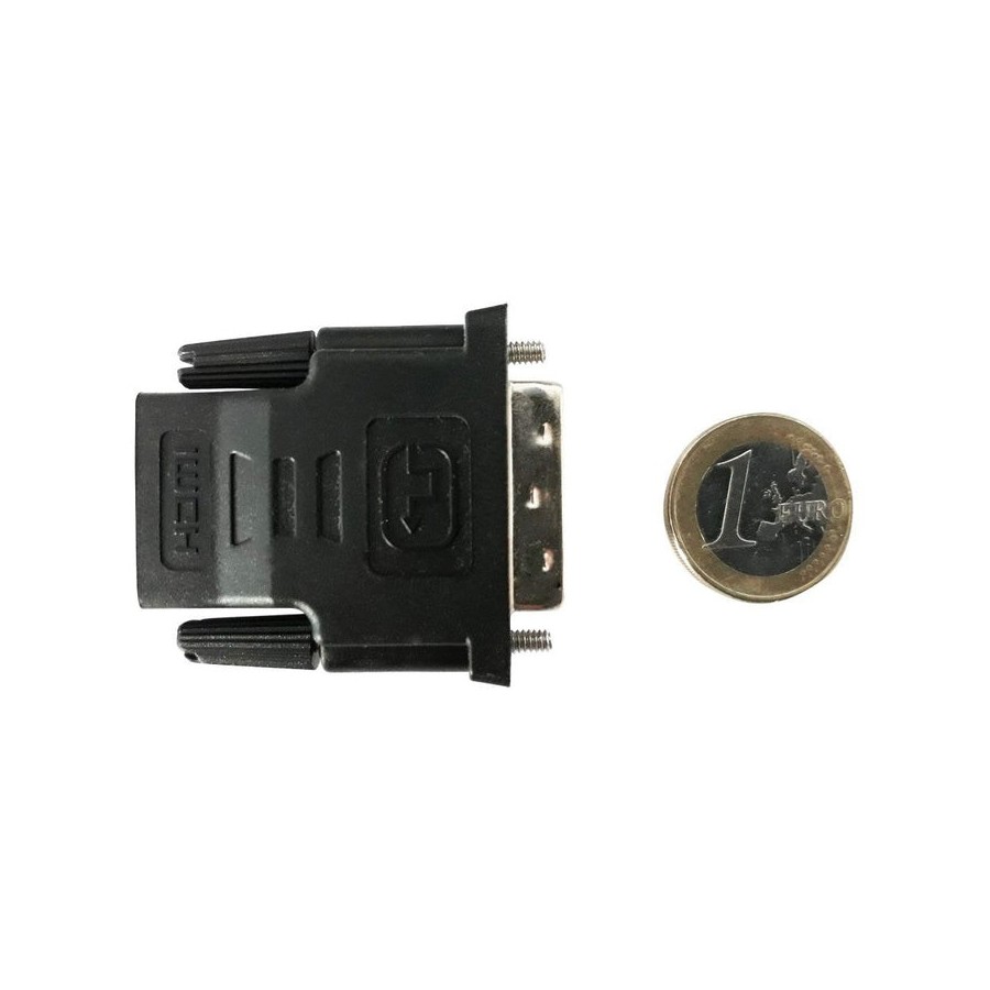 Adaptador techly dvi-d - hdmi m/f negro