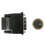 Adaptador techly dvi-d - hdmi m/f negro