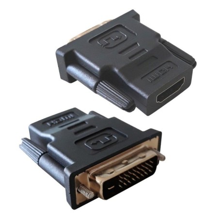 Adaptador techly dvi-d - hdmi m/f negro