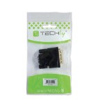 Adaptador techly dvi-d - hdmi m/f negro