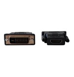 Adaptador techly dvi-d - hdmi m/f negro