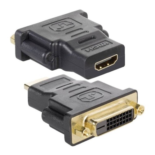 Adaptador techly dvi-d - hdmi f/f negro