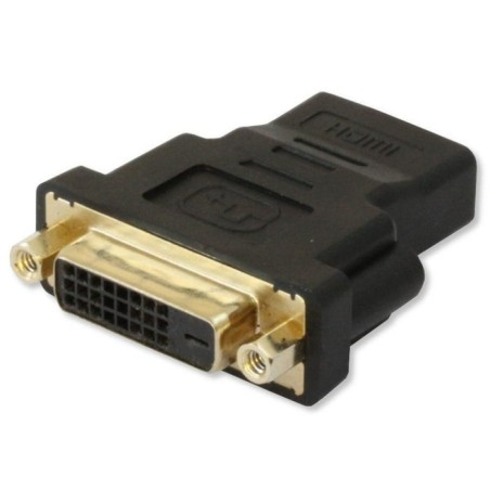 Adaptador techly dvi-d - hdmi f/f negro