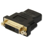 Adaptador techly dvi-d - hdmi f/f negro