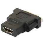 Adaptador techly dvi-d - hdmi f/f negro