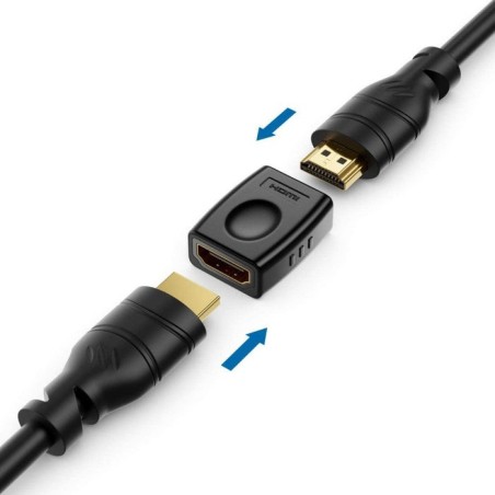 Techly hdmi f/f negro