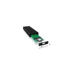 Icy box ib-1816m-c31 caja para disco duro externo m.2 caja externa para unidad de estado sólido (ssd) negro