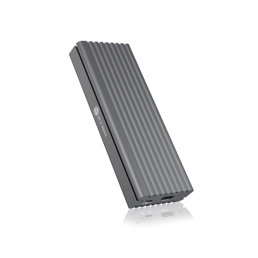 Icy box ib-1817m-c31 m.2 caja externa para unidad de estado sólido (ssd) gris