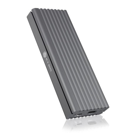 Icy box ib-1817m-c31 m.2 caja externa para unidad de estado sólido (ssd) gris