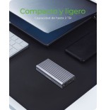 Icy box ib-1817m-c31 m.2 caja externa para unidad de estado sólido (ssd) gris