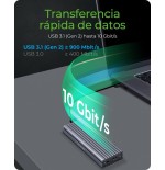 Icy box ib-1817m-c31 m.2 caja externa para unidad de estado sólido (ssd) gris