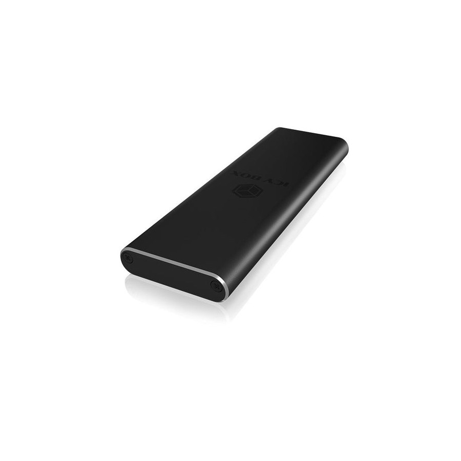 Icy box ib-183m2 m.2 caja externa para ssd m.2 sata , usb 3.0, negro