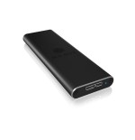Icy box ib-183m2 m.2 caja externa para ssd m.2 sata , usb 3.0, negro