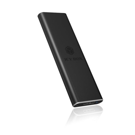 Icy box ib-183m2 m.2 caja externa para ssd m.2 sata , usb 3.0, negro