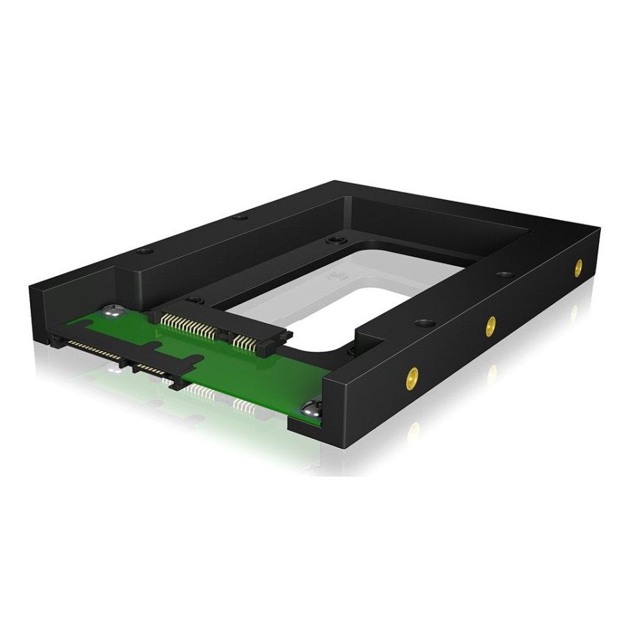 Convertidor icy box hdd / ssd 2.5 '' / 3.5 '' icy box ib-2538sts, negro, sata