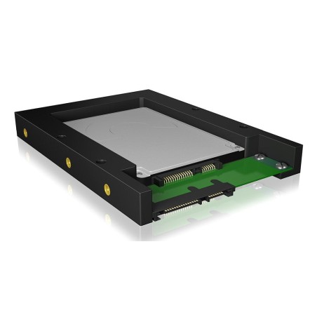Convertidor icy box hdd / ssd 2.5 '' / 3.5 '' icy box ib-2538sts, negro, sata