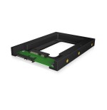 Convertidor icy box hdd / ssd 2.5 '' / 3.5 '' icy box ib-2538sts, negro, sata
