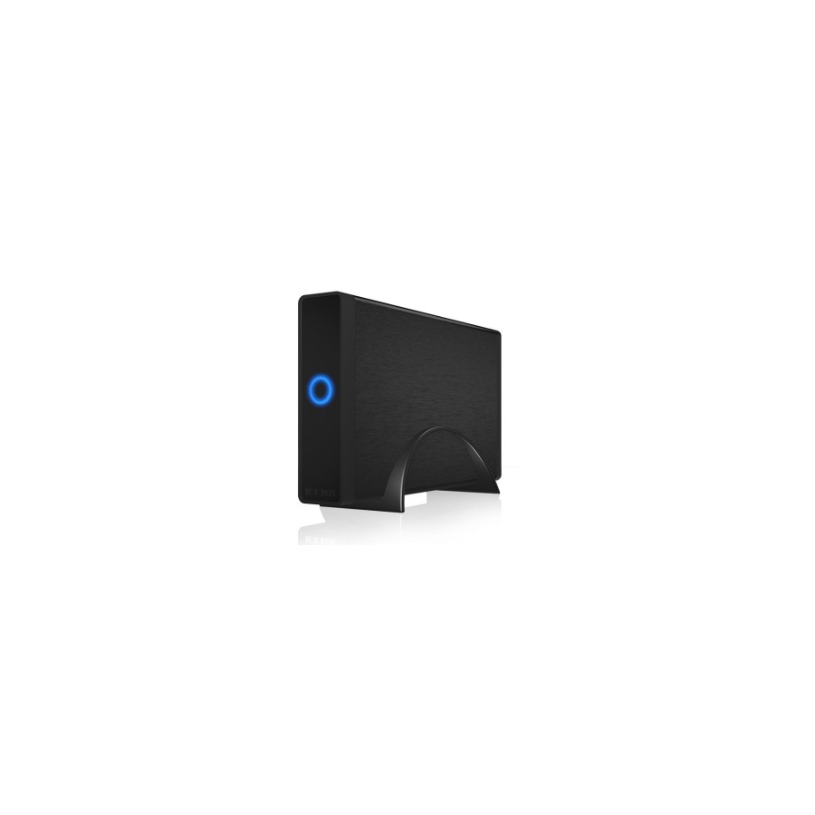Icy box ib-377-c31 3.5" carcasa de disco duro/ssd negro